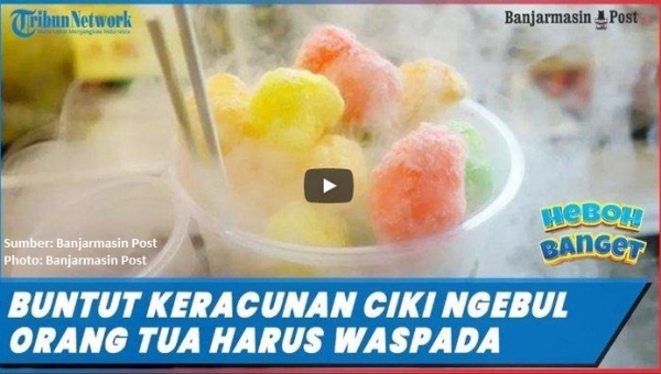 Chiki ngebul menyebabkan keracunan pada anak-anak